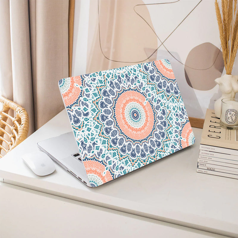 Orange Mandala Macbook Case-BELKCASE