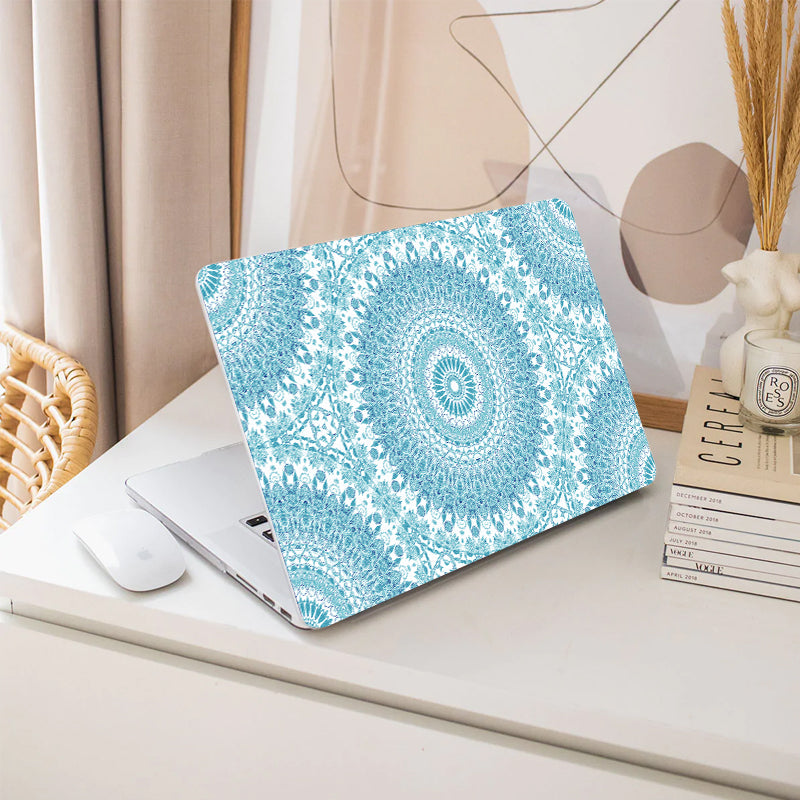 Cyan Mandala Macbook Case-BELKCASE