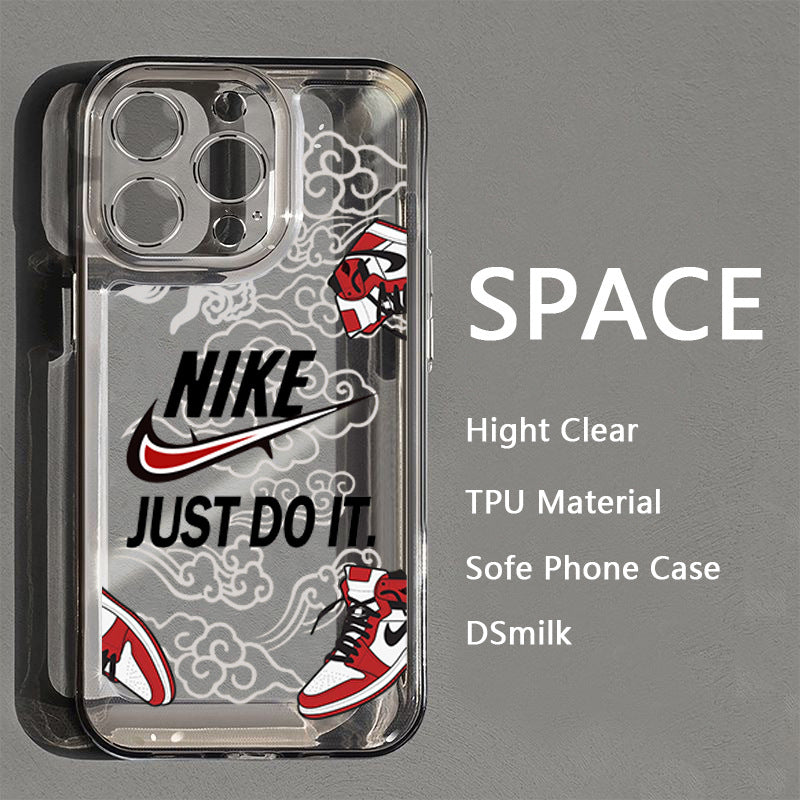 Transparent Trendy Sneakers iPhone Case
