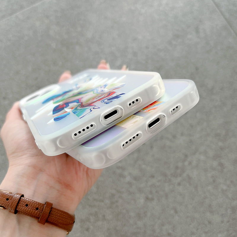 Kawsart Hologram Watercolor Violent Bear iPhone Case