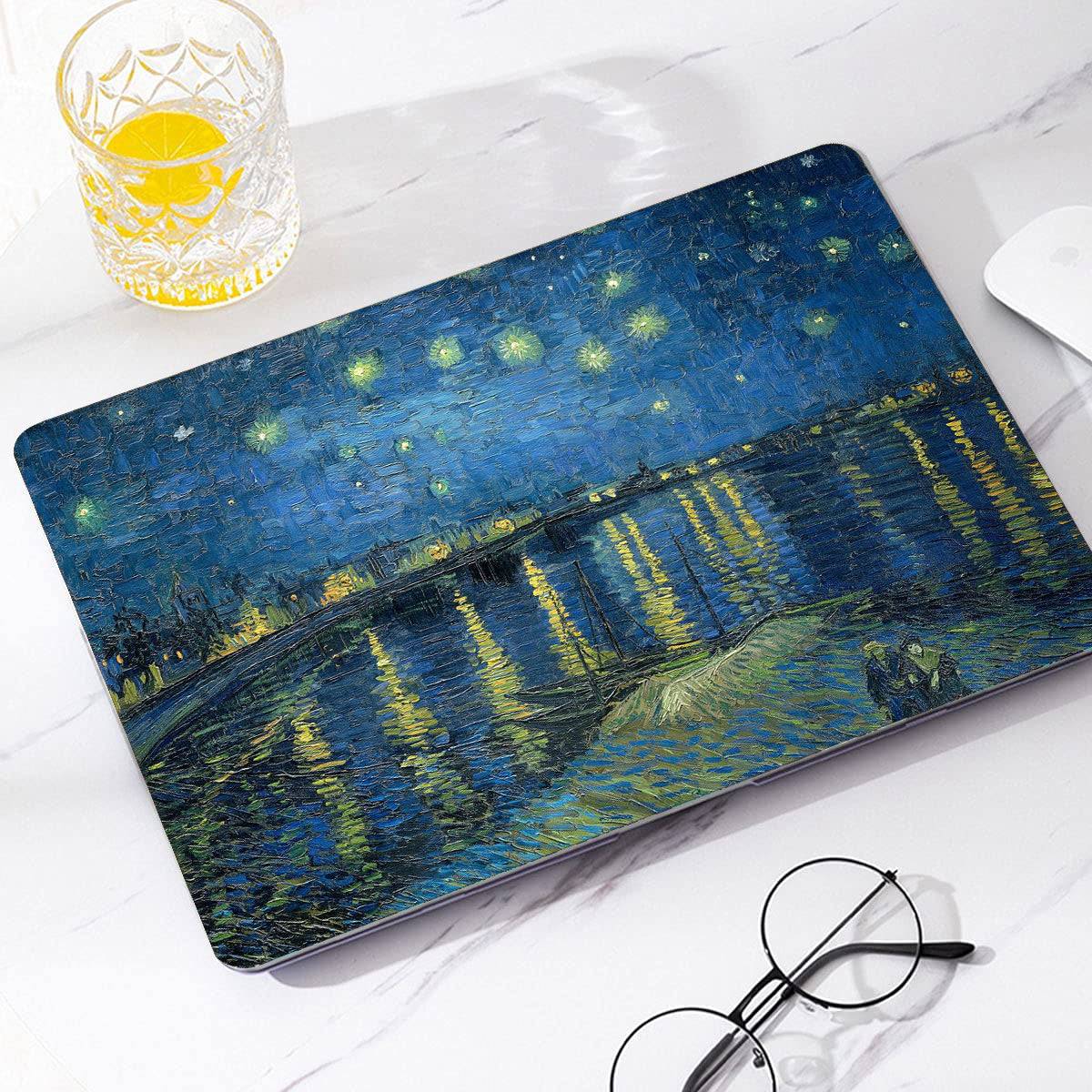 Van Gogh ''Starry Night on the Rhone'' Macbook Case-BELKCASE