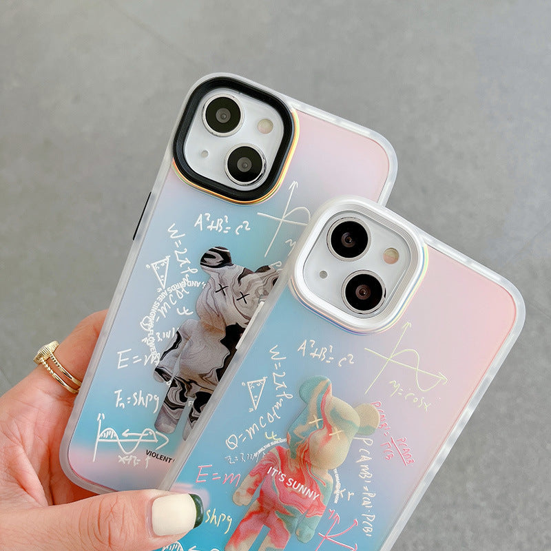 Abstract Math Violent Bear Kwasart iPhone Case