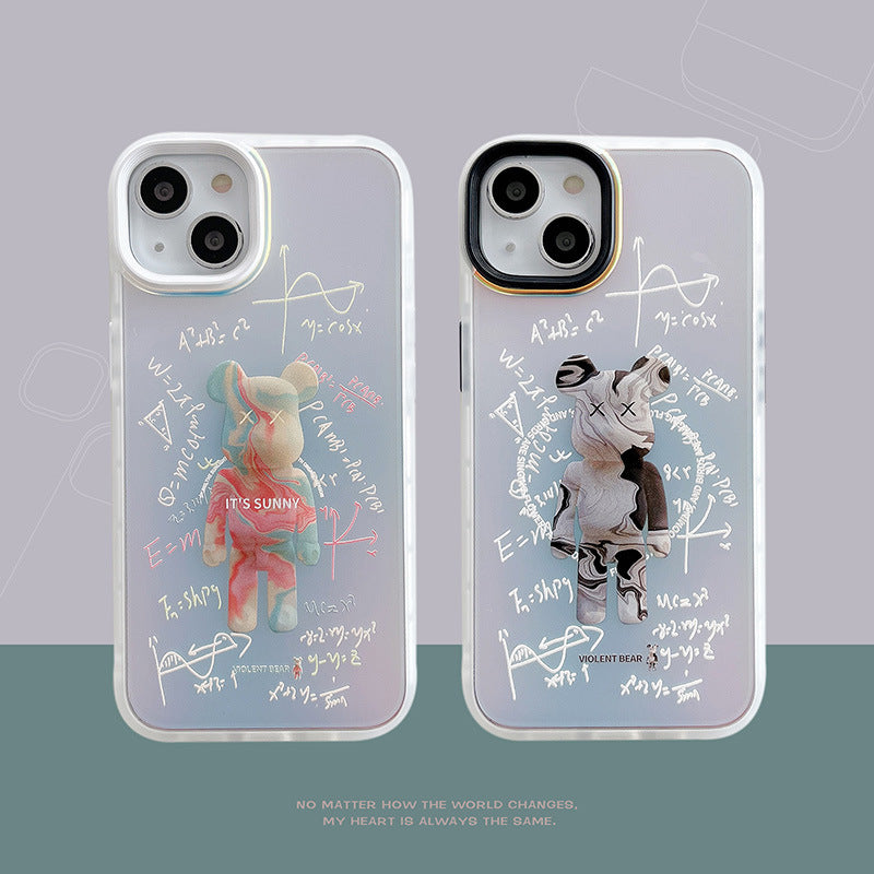 Abstract Math Violent Bear Kwasart iPhone Case
