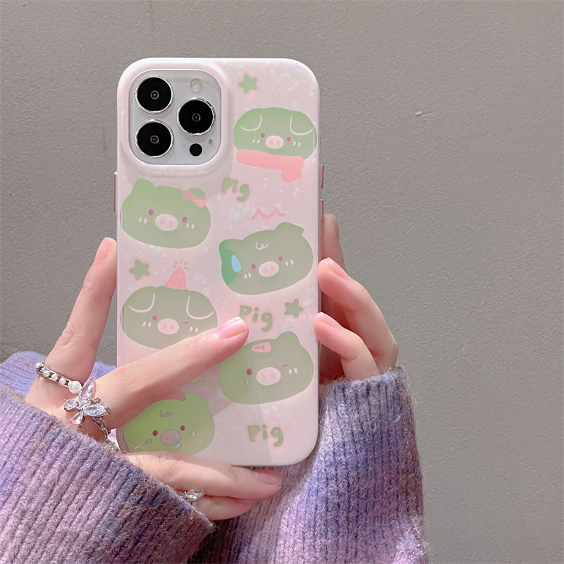 Cute Pig Laser iphone Case-BELKCASE