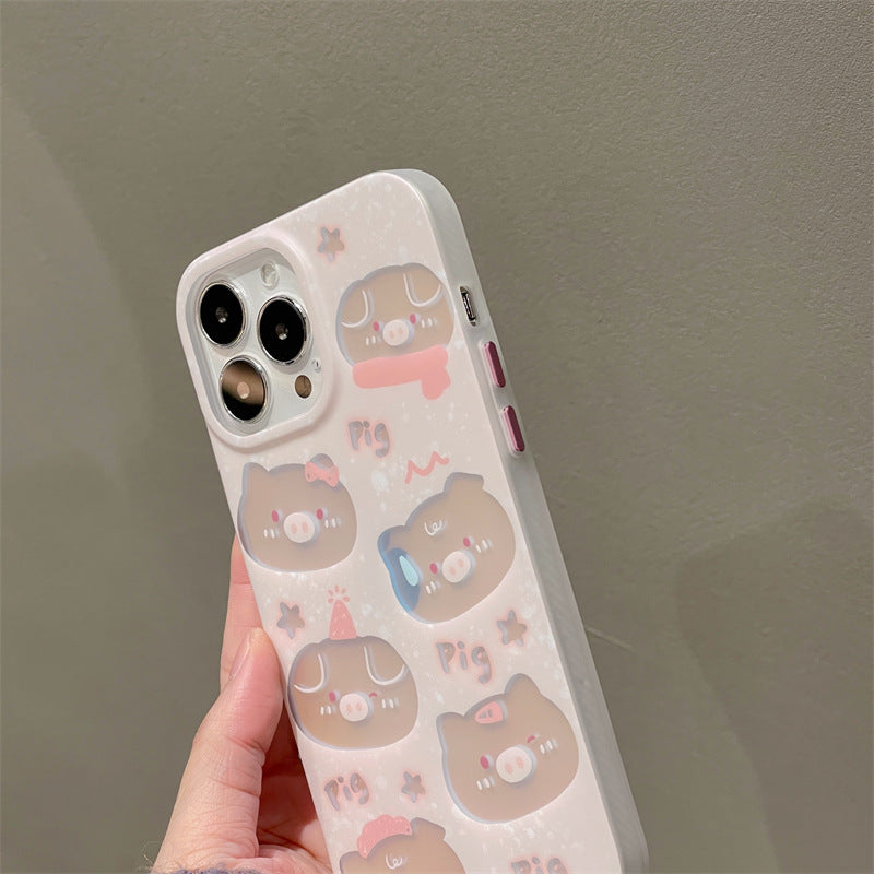 Cute Pig Laser iphone Case-BELKCASE