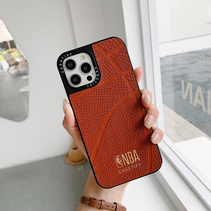 NBA 3D Basketball Texture iPhone Case