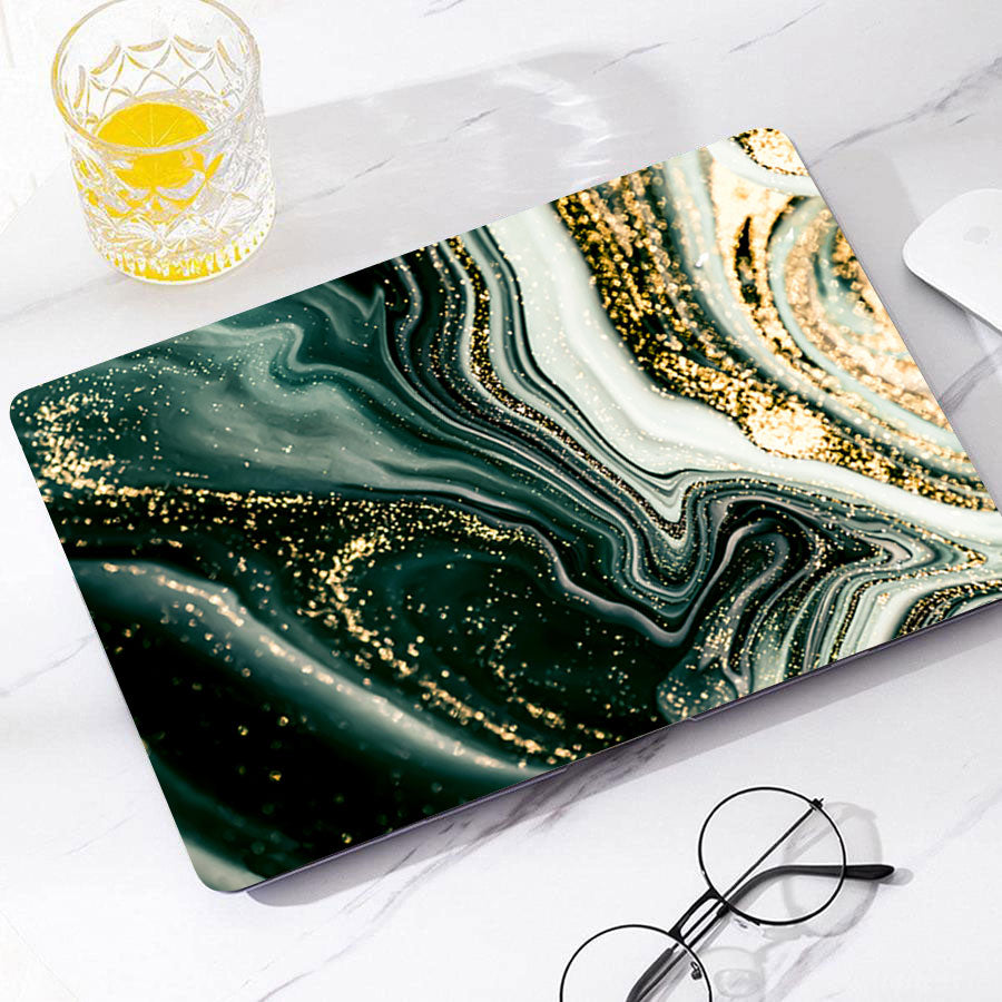Flowing Gold Lush Macbook Case-BELKCASE