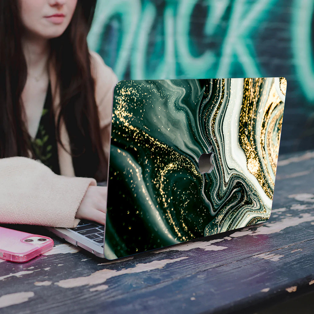 Flowing Gold Lush Macbook Case-BELKCASE