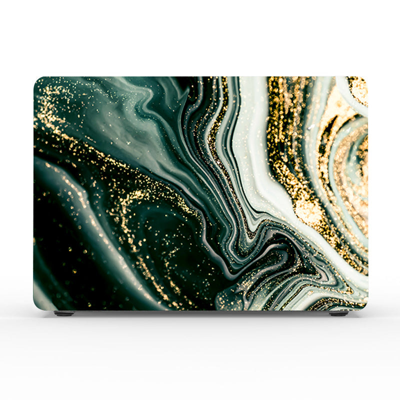 Flowing Gold Lush Macbook Case-BELKCASE