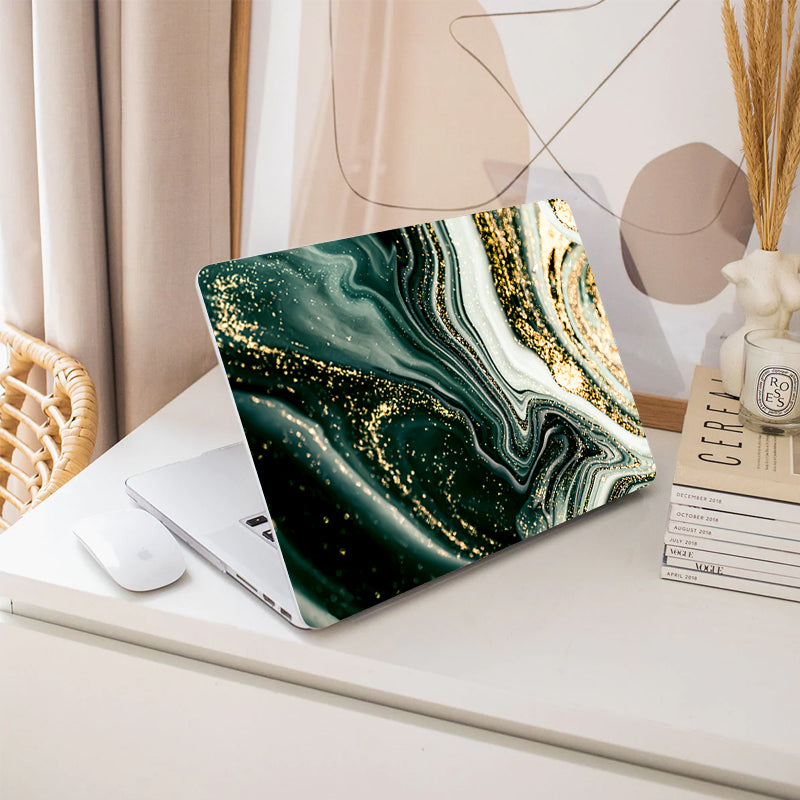 Flowing Gold Lush Macbook Case-BELKCASE