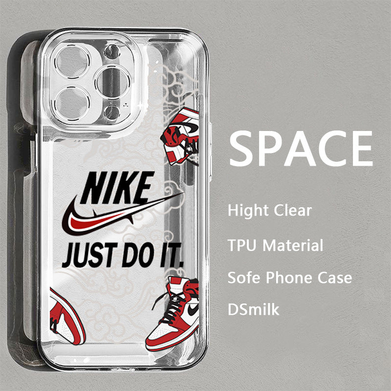 Transparent Trendy Sneakers iPhone Case