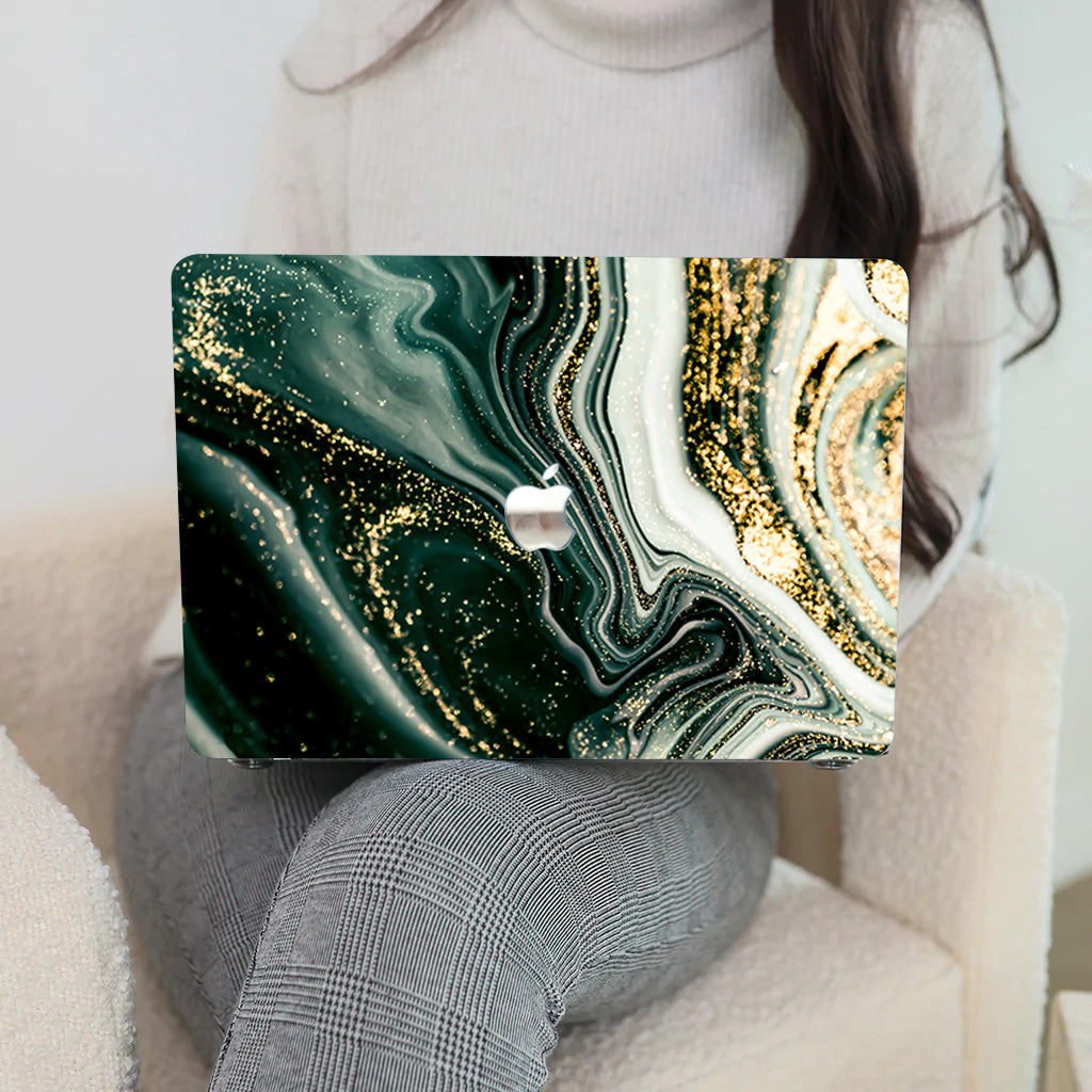 Flowing Gold Lush Macbook Case-BELKCASE