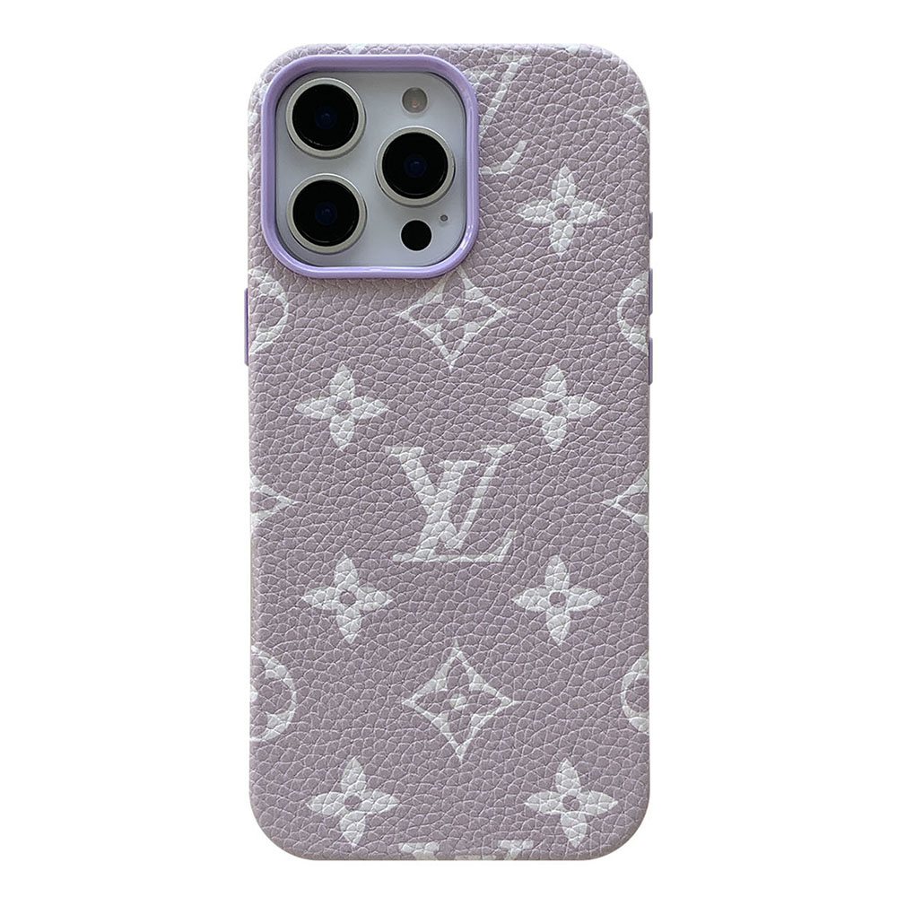Louis Vuitton Leather Monogram iPhone Case 