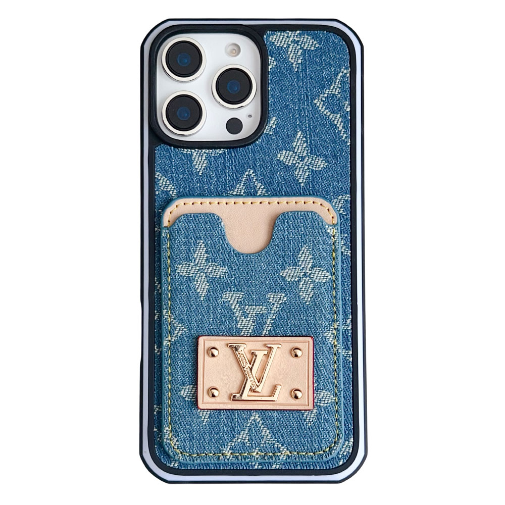 Louis Vuitton denim canvas iPhone Wallet Case