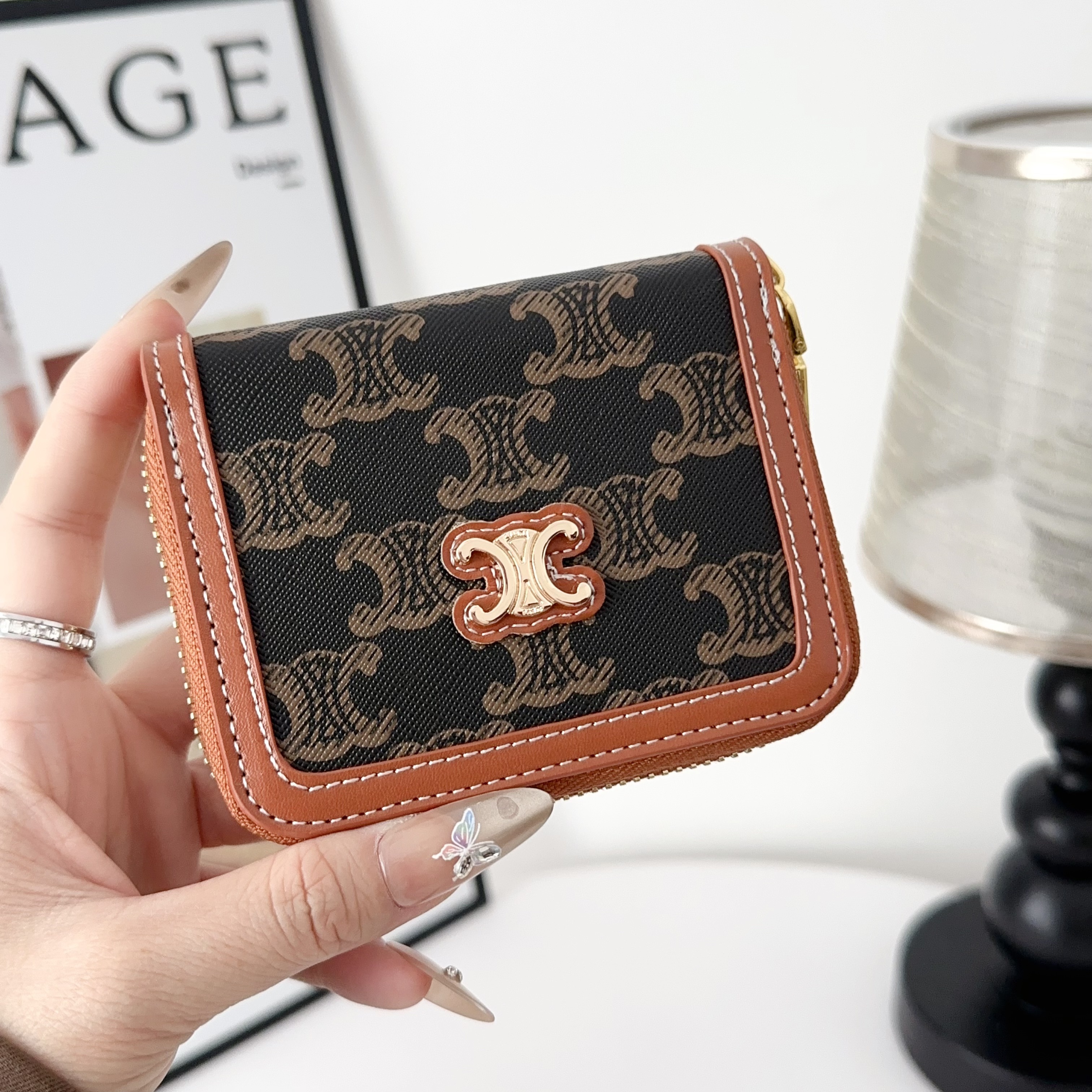 Fashionable Coin Purse with Zipper