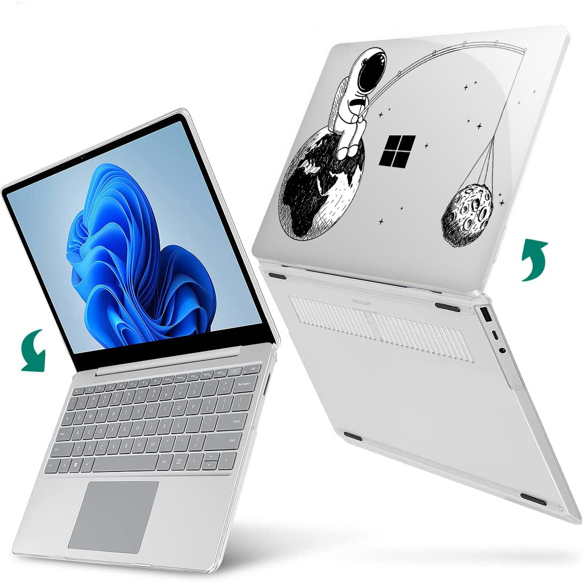 Moon Fishing Astronaut Microsoft Surface Laptop Case-BELKCASE