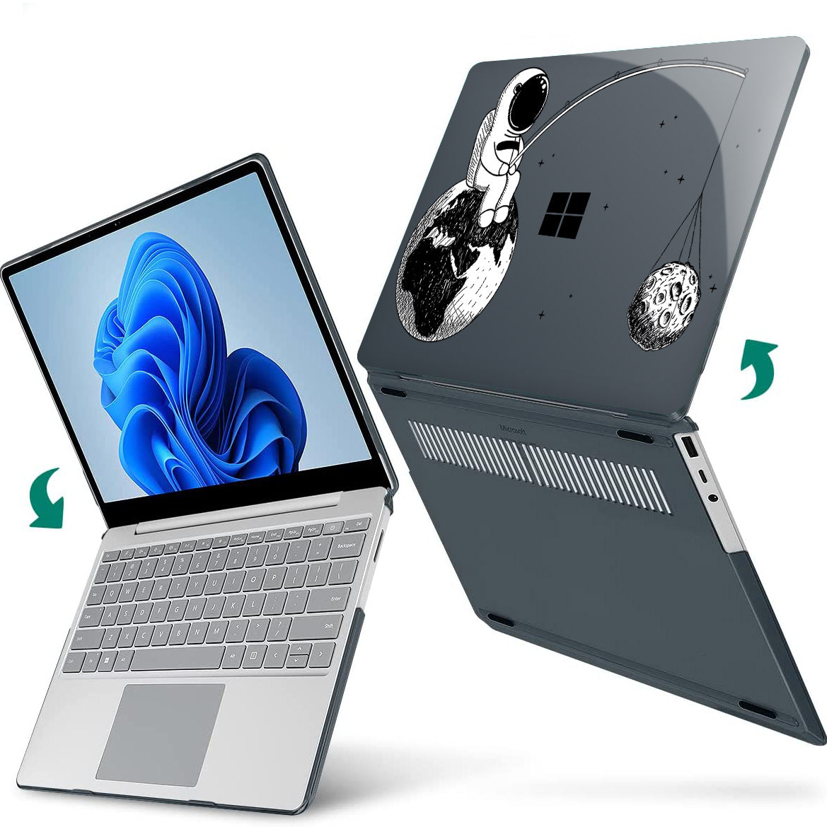 Moon Fishing Astronaut Microsoft Surface Laptop Case-BELKCASE