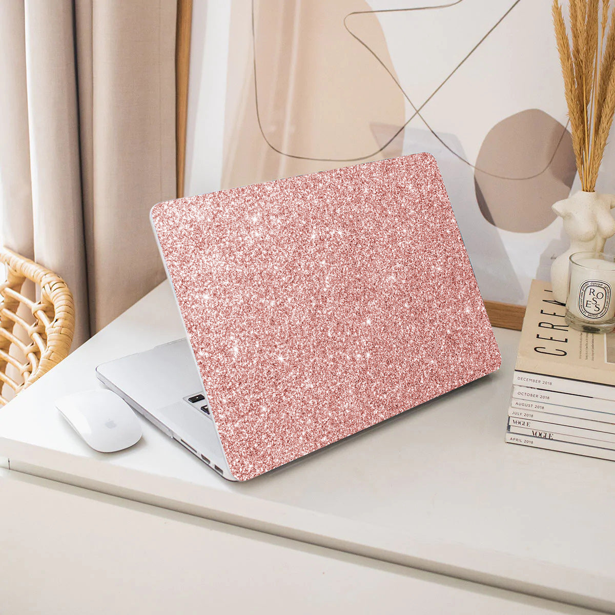 Rose Powder Macbook Case