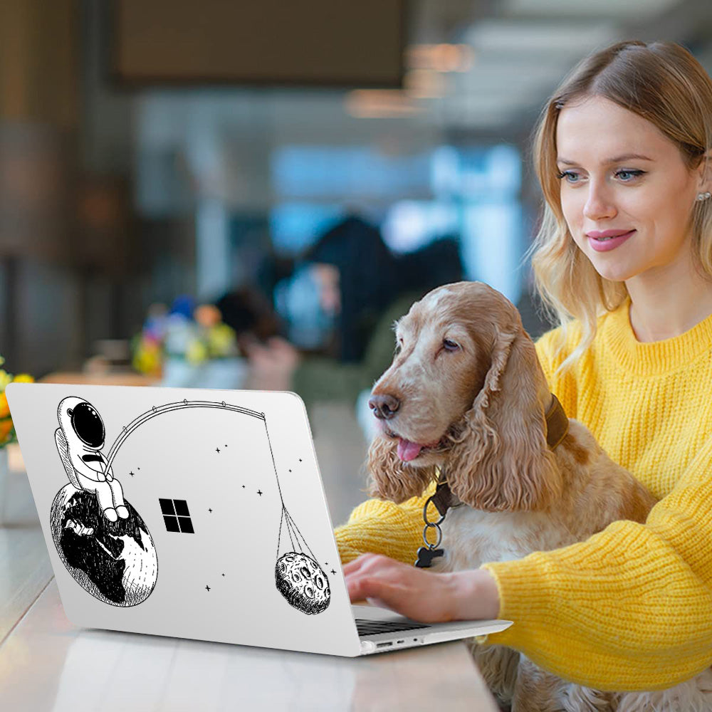 Moon Fishing Astronaut Microsoft Surface Laptop Case-BELKCASE