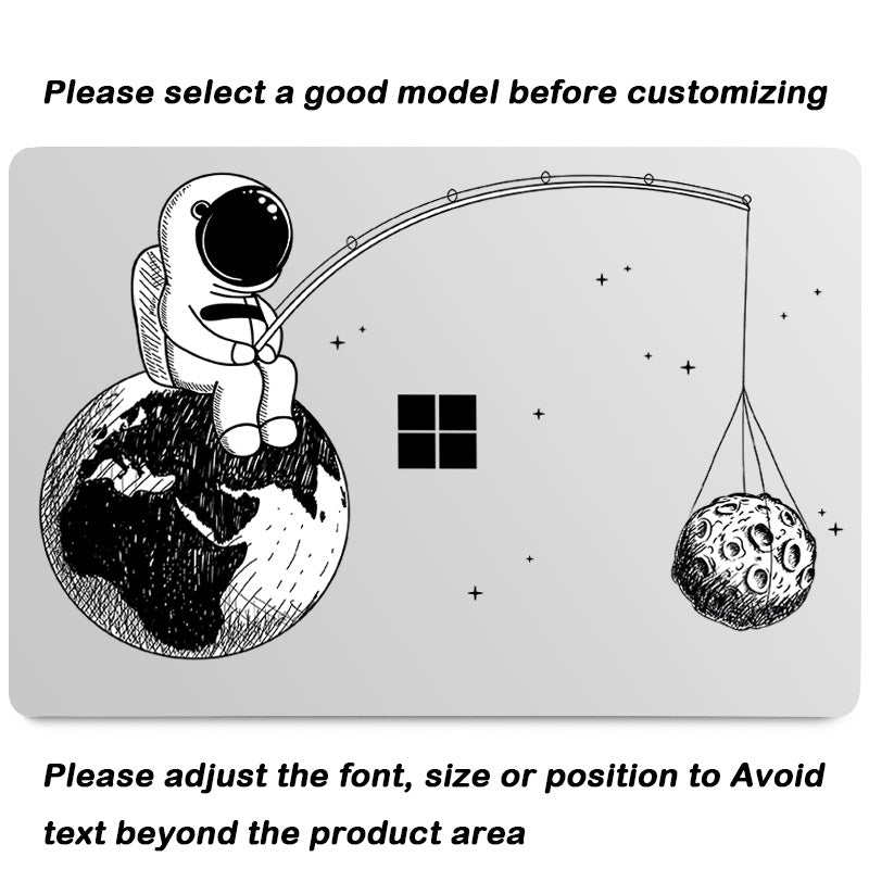 Moon Fishing Astronaut Microsoft Surface Laptop Case-BELKCASE