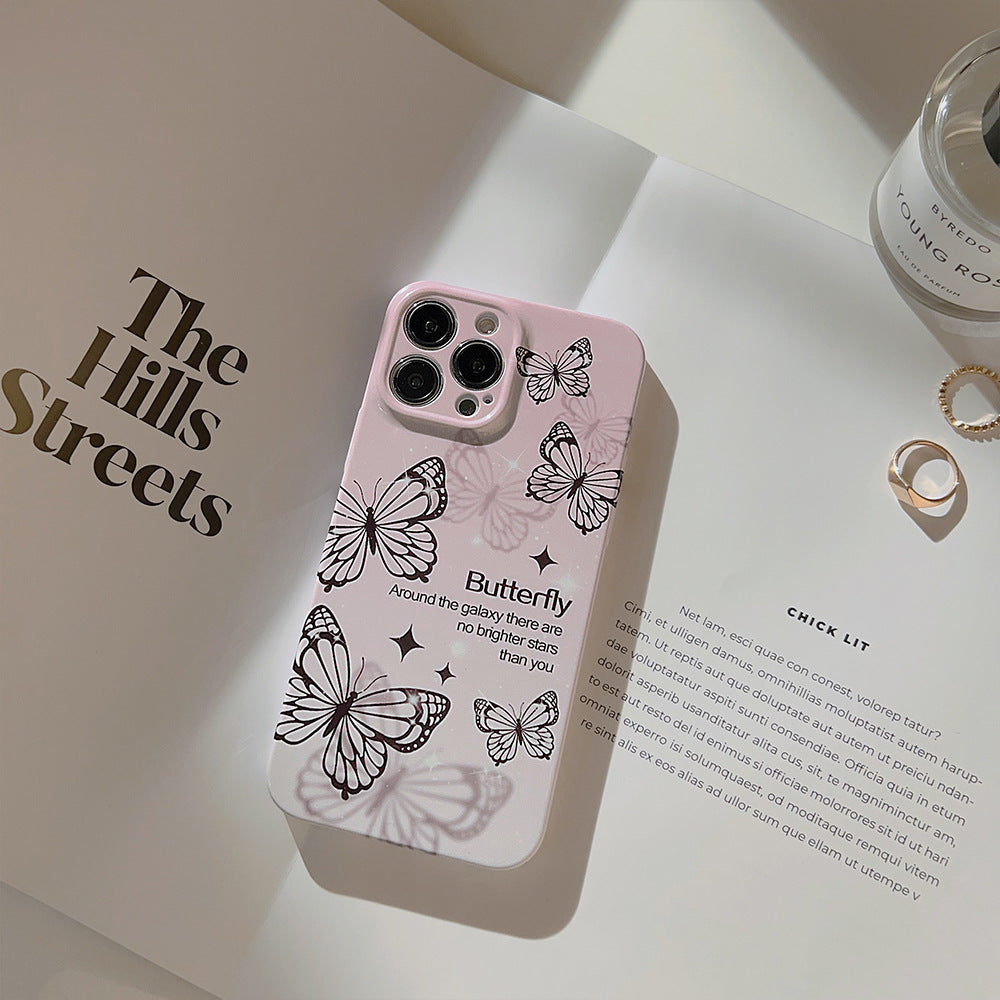 Phantom Black Butterfly iPhone Case-BELKCASE