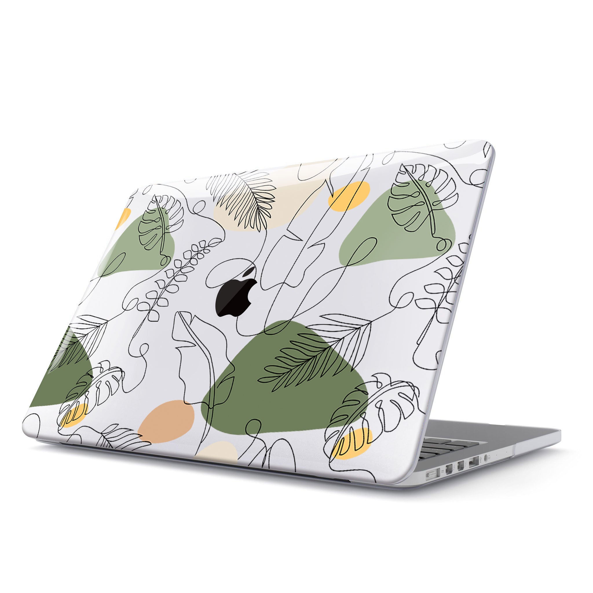 Abstract Green Leaves Macbook case-BELKCASE