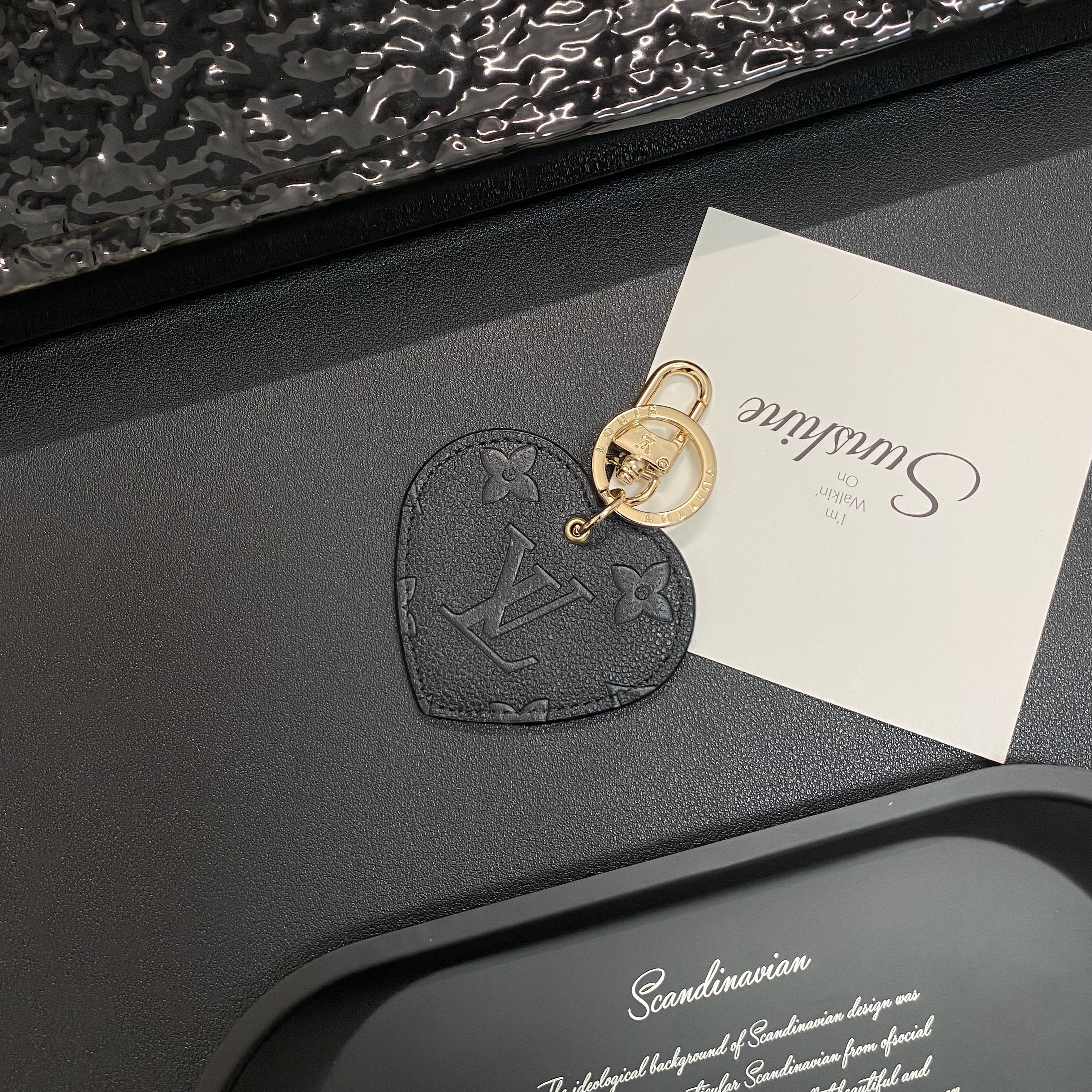 Louis Vuitton, Gucci Heart Keychain