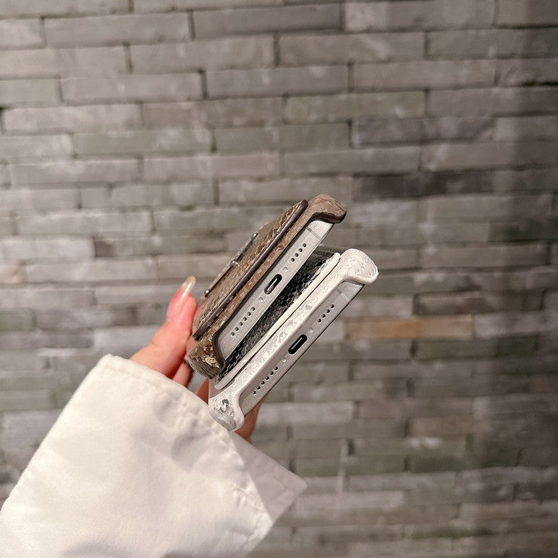 Prada Crocodile skin Leather iPhone Case