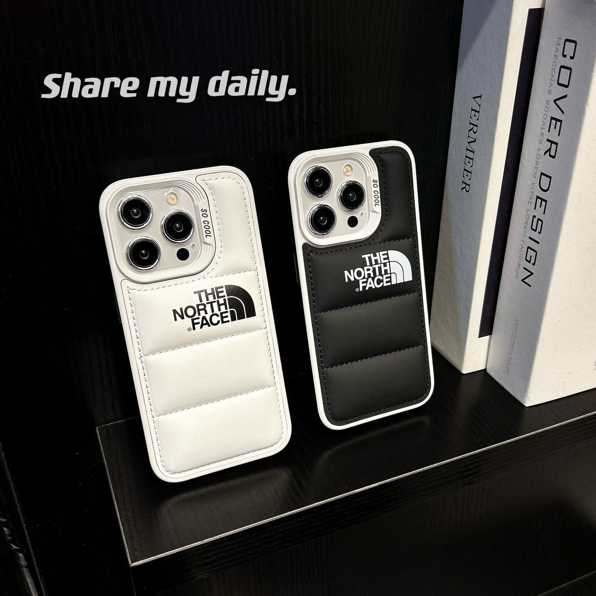  Down Jacket NF iPhone Case Color-blocked frame-BELKCASE