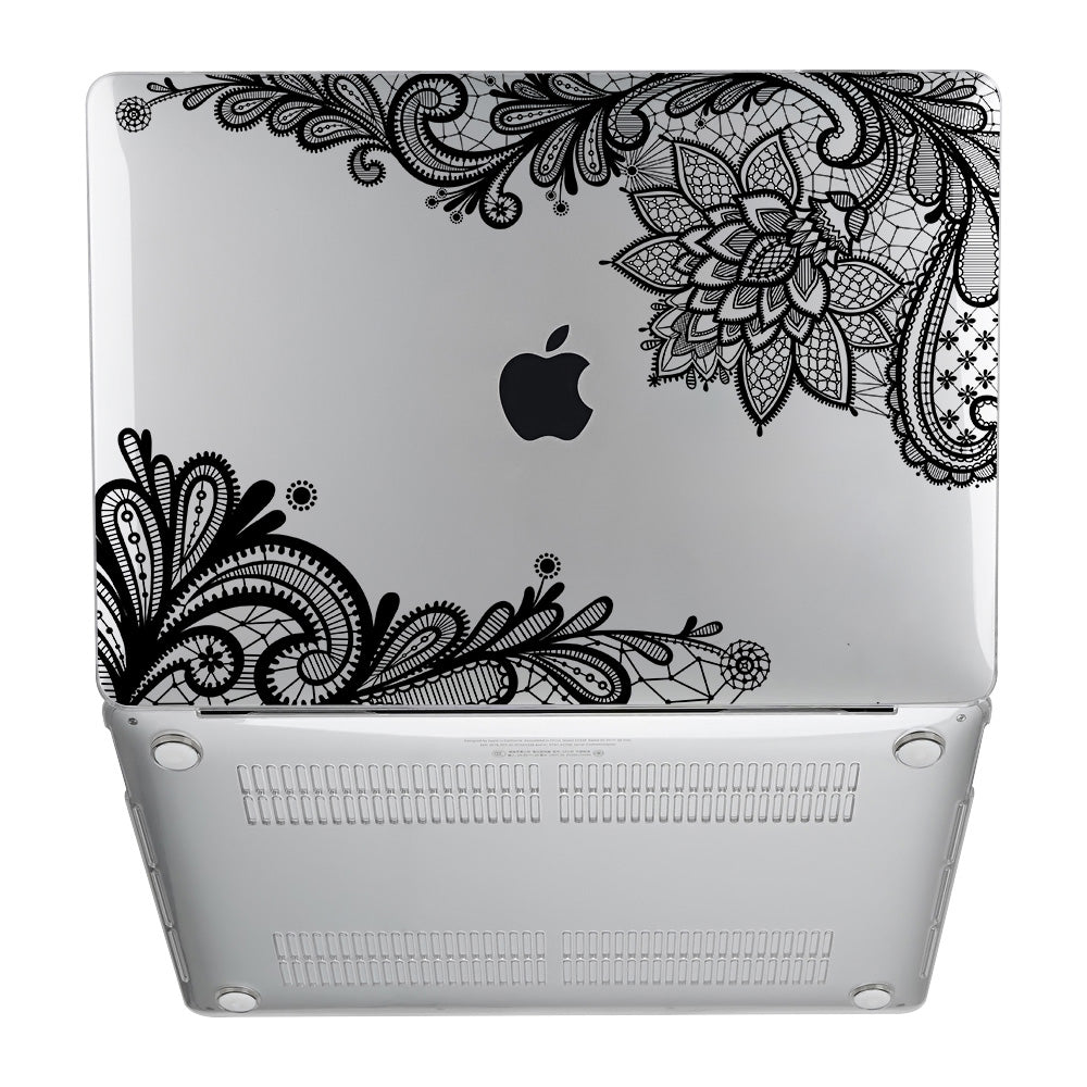 Black lace Macbook case-BELKCASE
