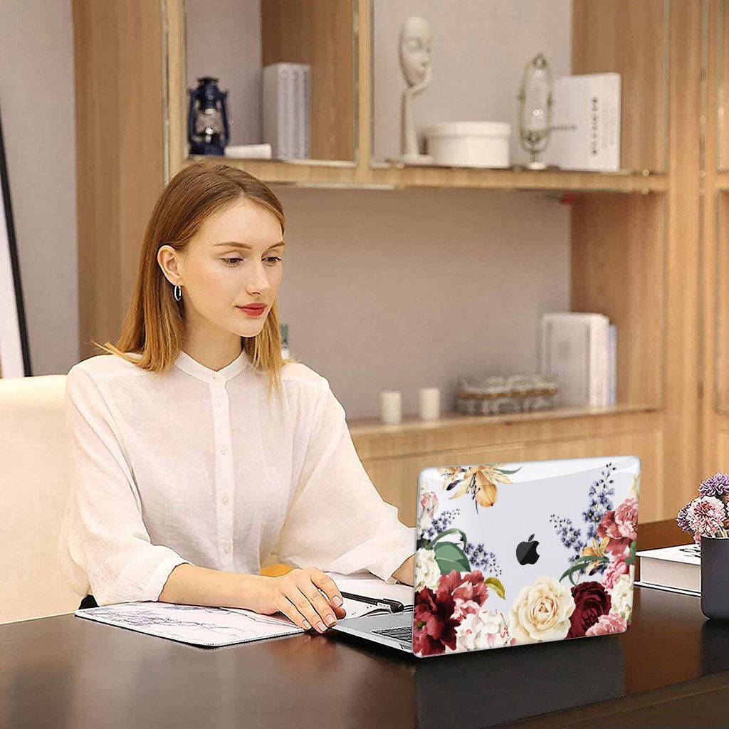 Red and White Roses Macbook case-BELKCASE