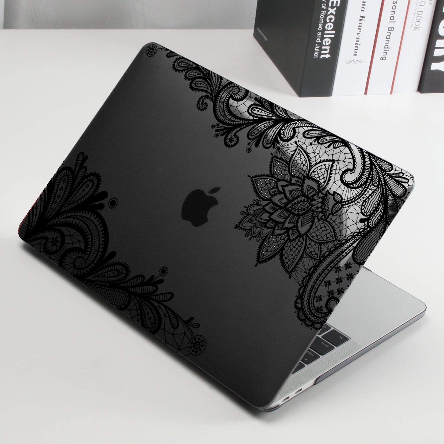 Black lace Macbook case-BELKCASE