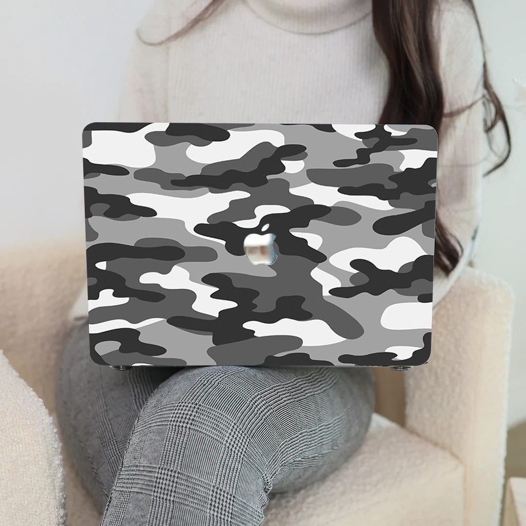Gray Camouflage Macbook Case-BELKCASE