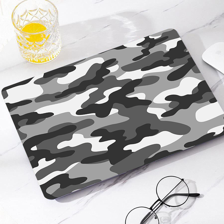 Gray Camouflage Macbook Case-BELKCASE