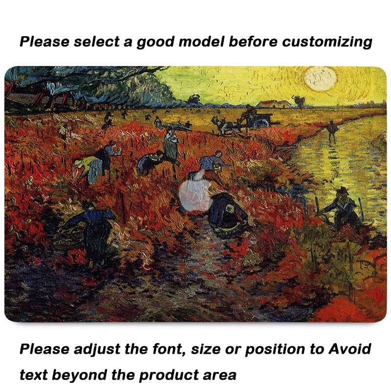 Van Gogh''Red Vineyard'' Macbook Case-BELKCASE