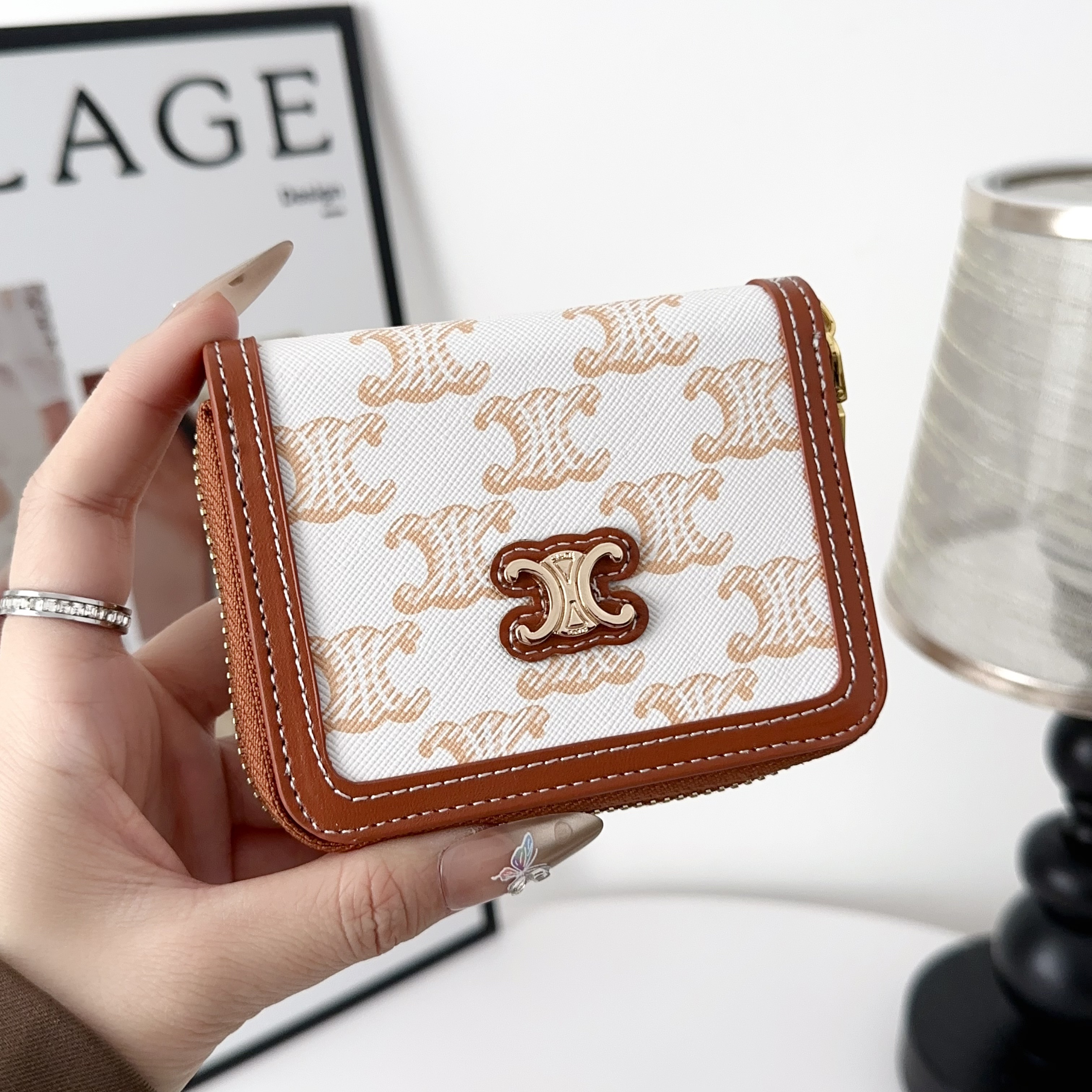 Fashionable Coin Purse with Zipper