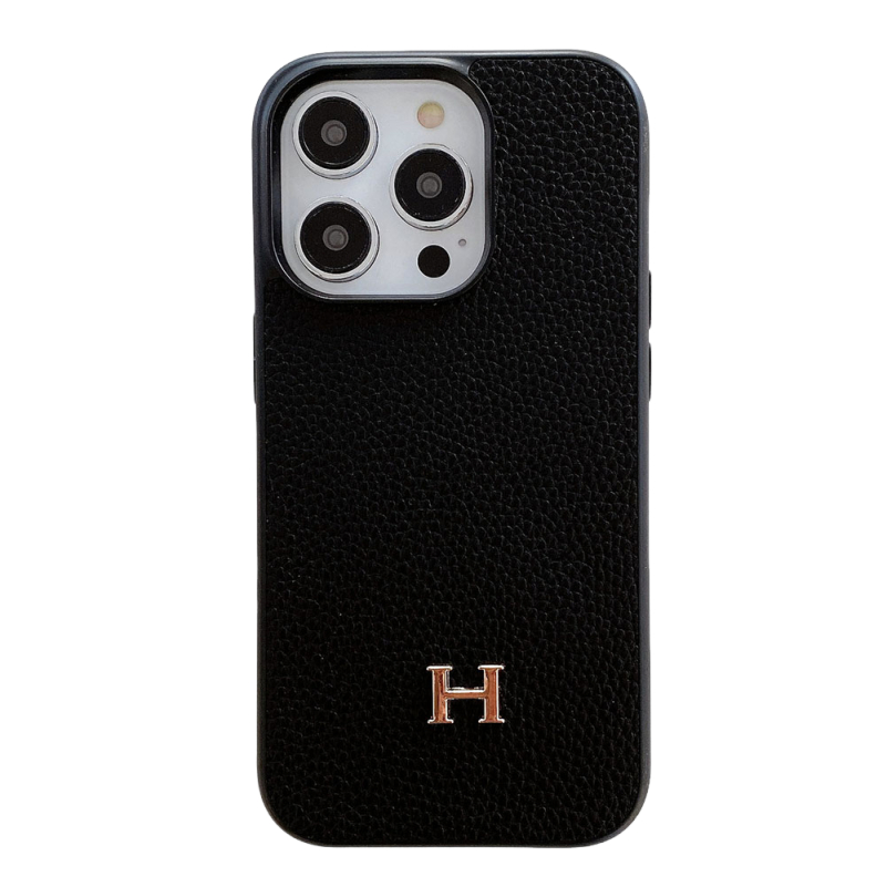 Leather H iPhone  Case-Litchi Pattern