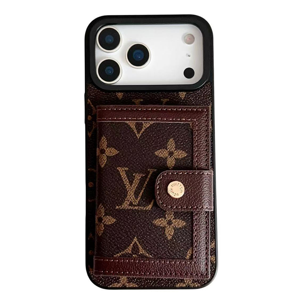 Louis Vuitton,Gucci Monogram Leather iPhone Wallet Case