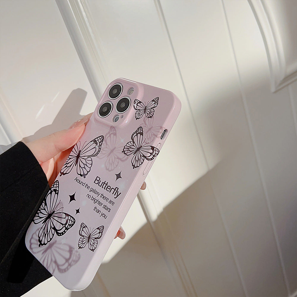 Phantom Black Butterfly iPhone Case-BELKCASE