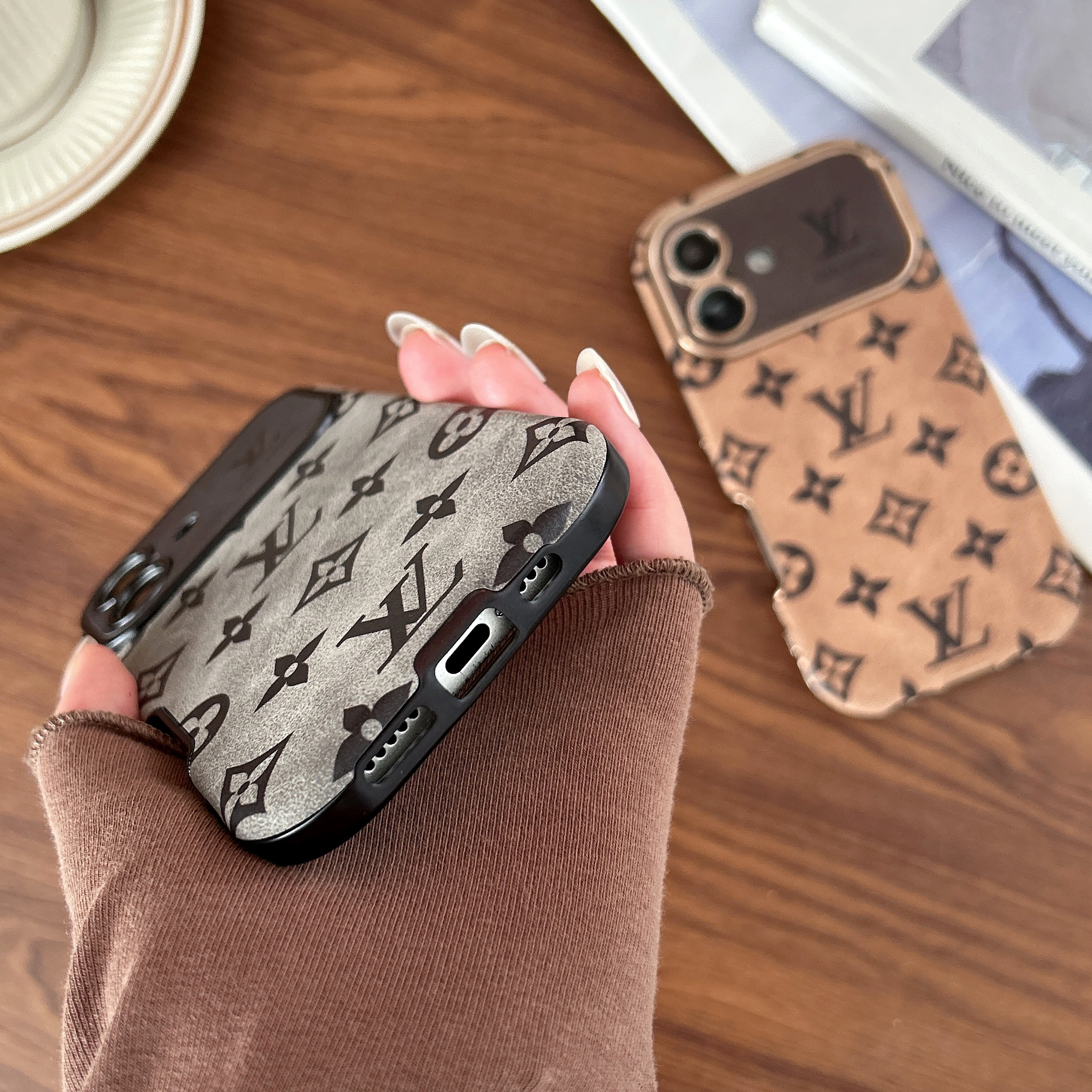 Louis Vuitton Velvet Vintage Leather iPhone Case