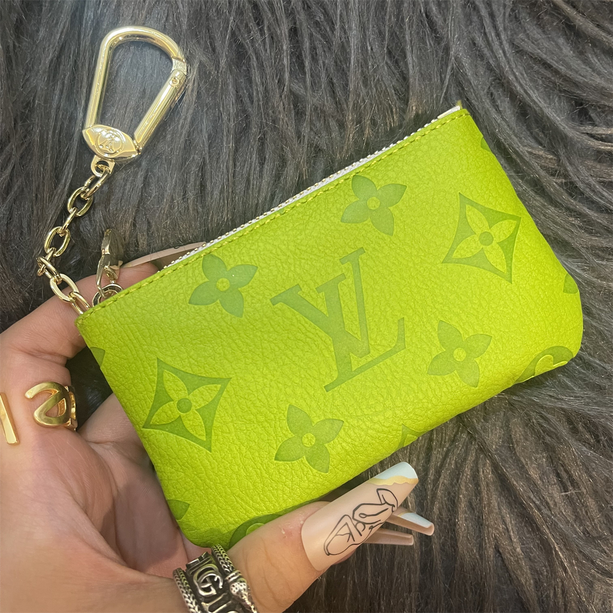 Luxury Leather Zipper Coin Purse