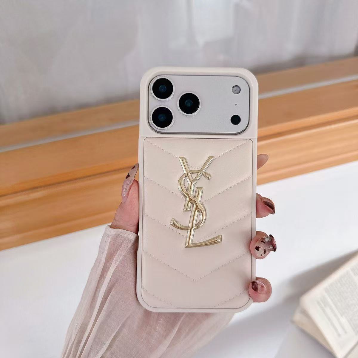YSL Leather iPhone Case