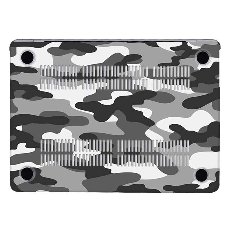 Gray Camouflage Macbook Case-BELKCASE