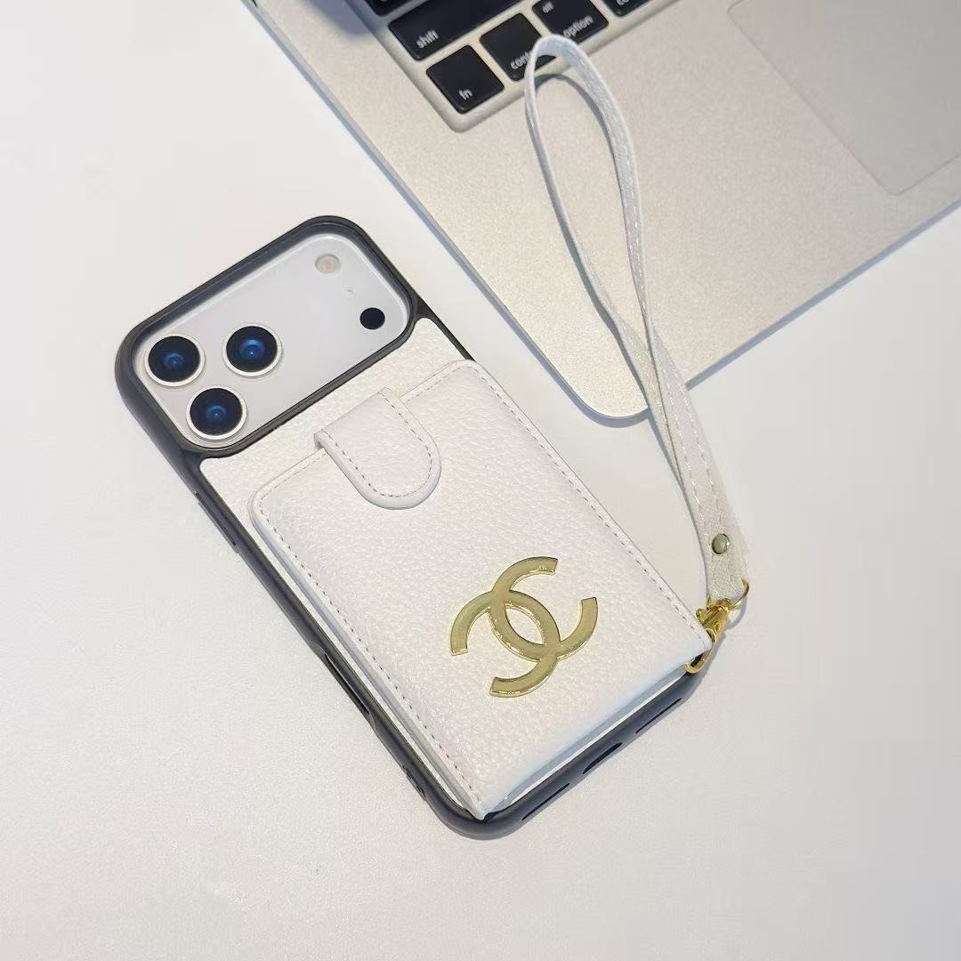 Chanel Leather iPhone Wallet Case 