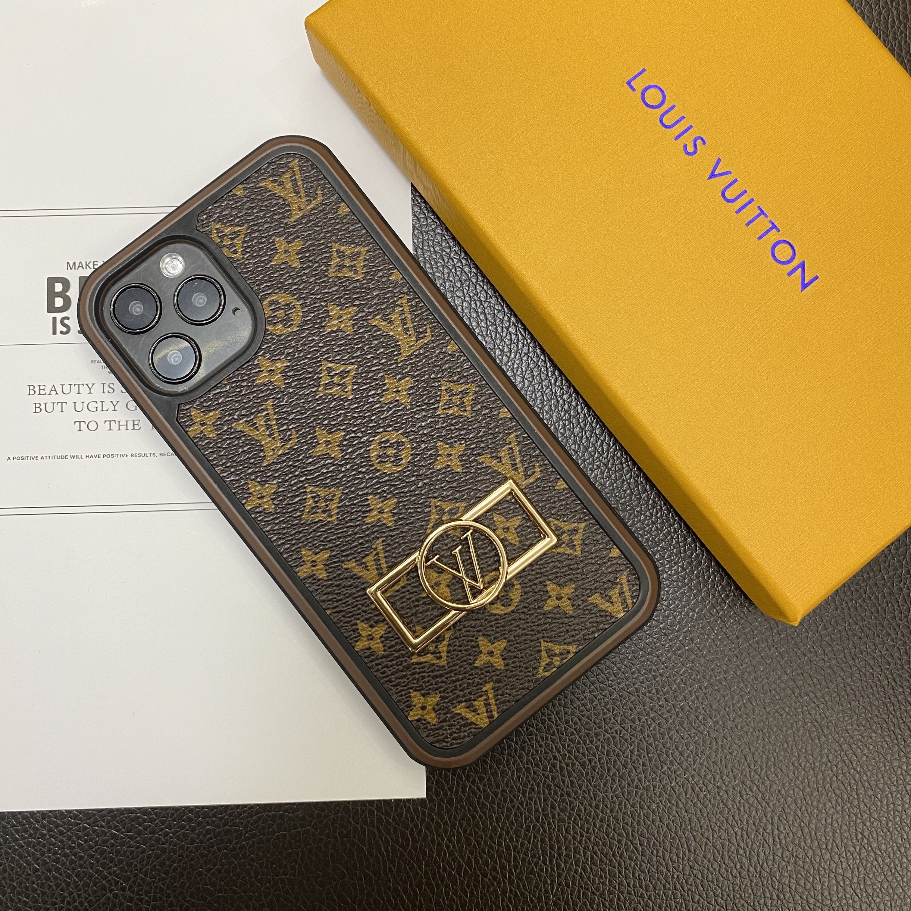 Louis Vuitton Leather iPhone Case