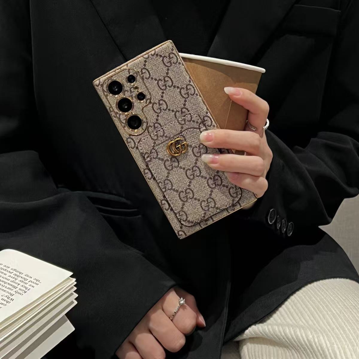 Louis Vuitton,Gucci Luxury Leather Samsung Wallet Case