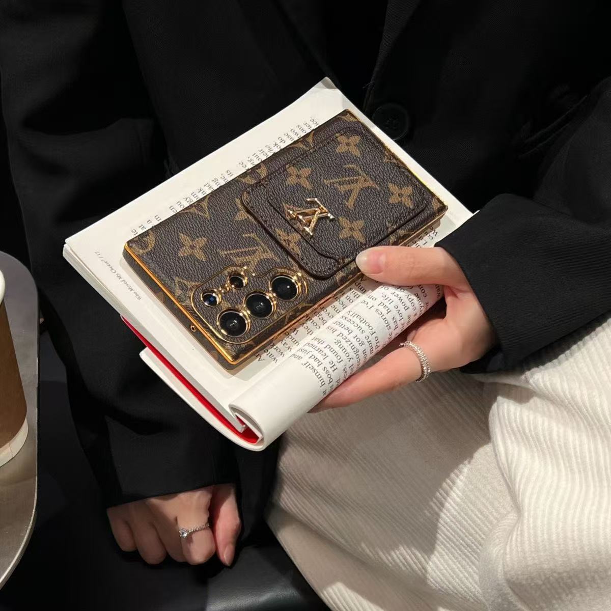 Louis Vuitton,Gucci Luxury Leather Samsung Wallet Case