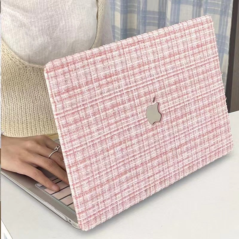 Woven Fiber Velvet Pink MacBook Case-BELKCASE
