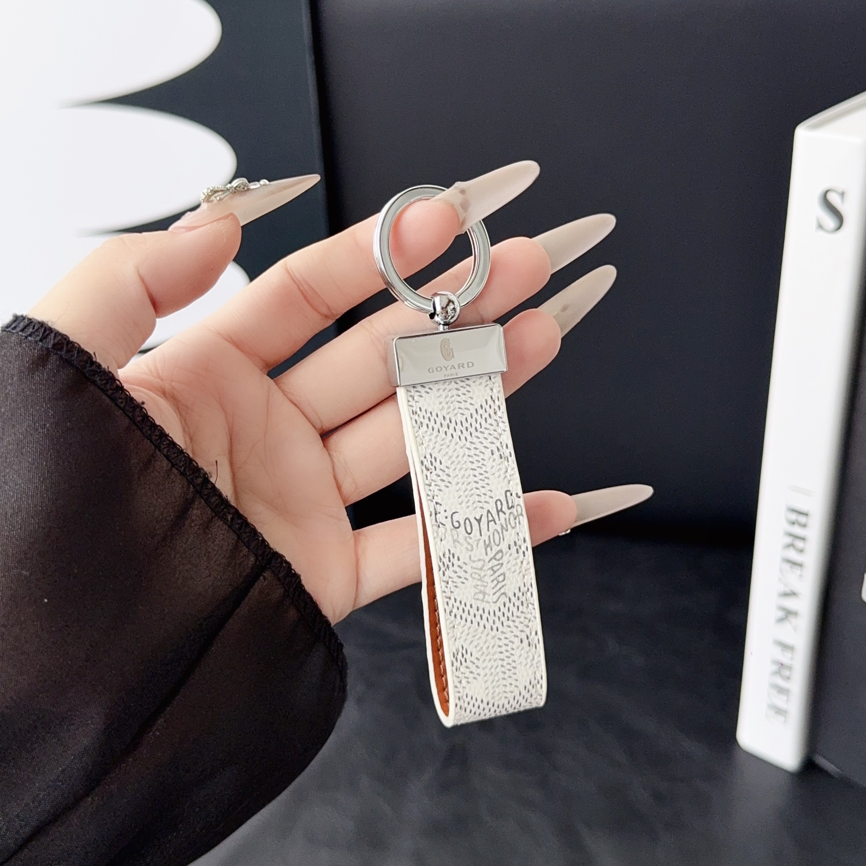 Goyard Luxury Leather Keychain