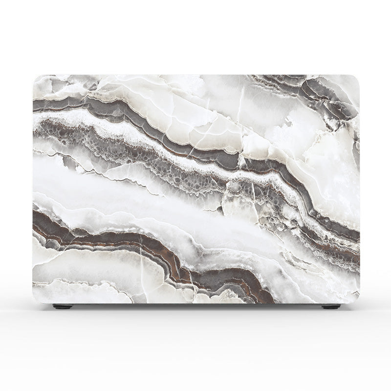 White Marble Macbook Case-BELKCASE